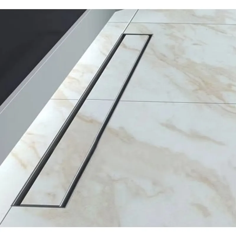 Stainless Steel Linear Shower Drain,80cm 100cm,800mm Shower Drain Channel Gate Floor Drain Bathroom Accessories