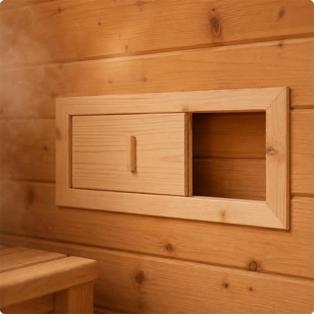 1Pc Wood Louver Air Vent Grille High Temperature Resistant Blinds Ventilation Panel For Sauna Steam Room Air Circulation Practic
