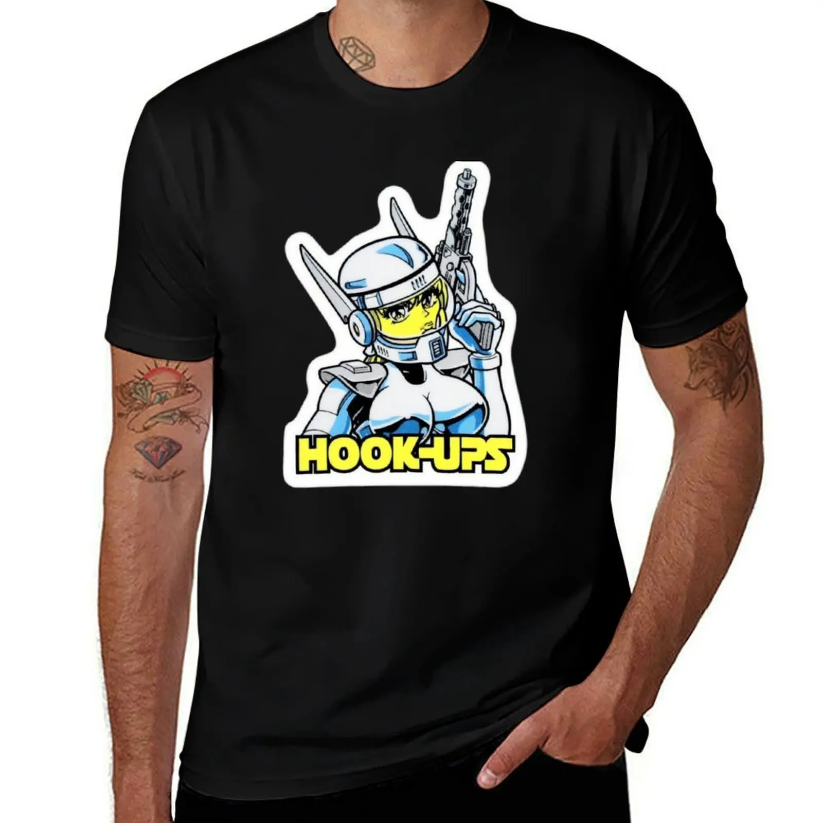Hook-Ups HookUps Space T-Shirt Comfortable Work Wear Tee T-Shirt