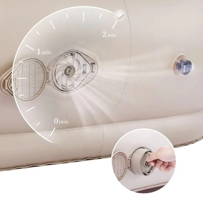 Automatic Inflatable Camping Sofa Outdoor Built-in Air Pump With Pillow Portable Comfortable Folding Design