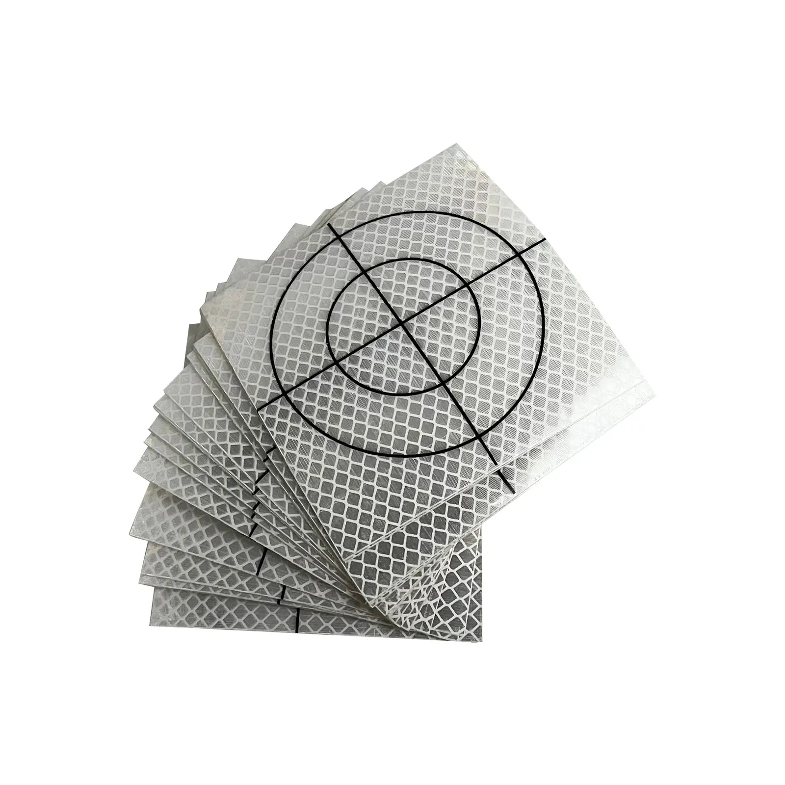 100pcs Size 80mm/100mmm Reflector Sheet For Total Station Survey Geography White Target Sheet Reflective Sticker