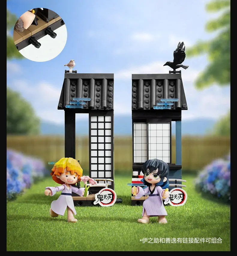 Original POPMART Demon Slayer Kimetsu no Yaiba Mugen Train Arc Bausteine Blindbox Anime Deko Figuren Sammelspielzeug – Detail 13