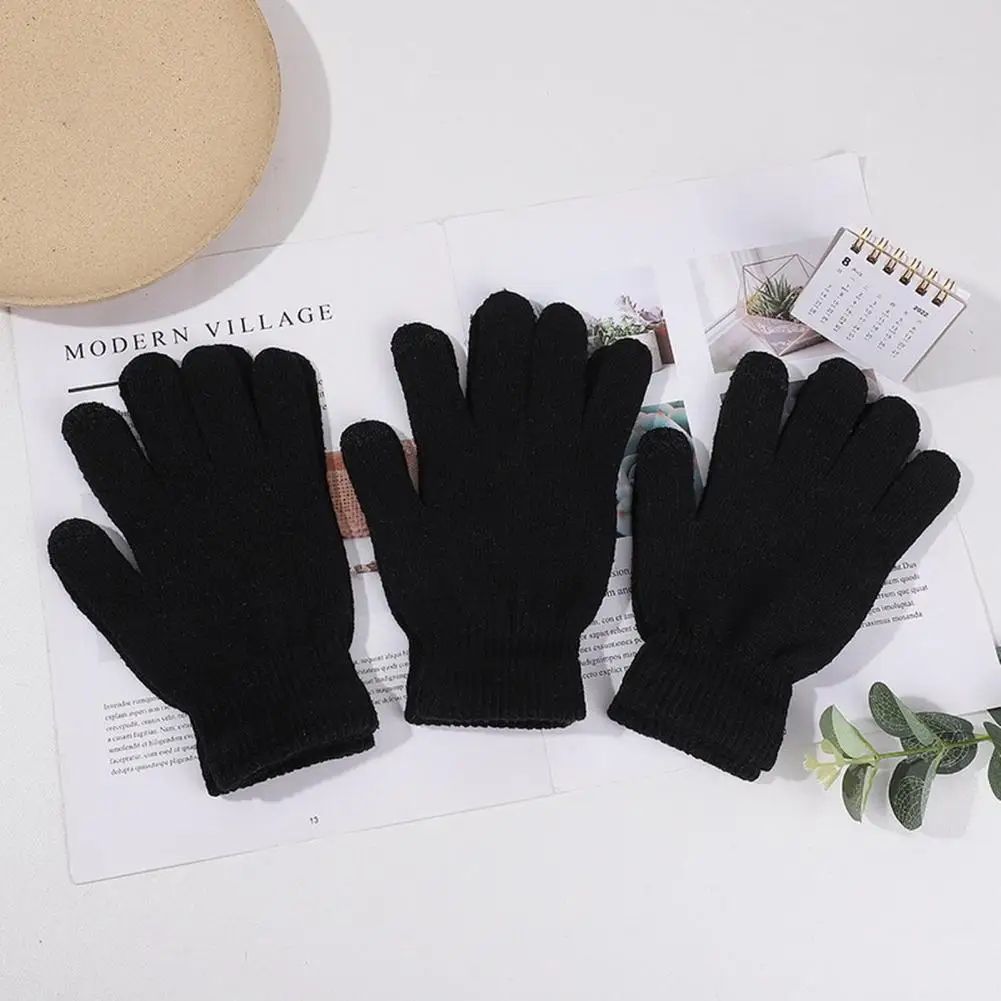 HOT Children Magic Glove Girl Boy Kid Stretchy Knitted Winter Warm Full Finger Gloves Children's Figure Skating Special Gloves