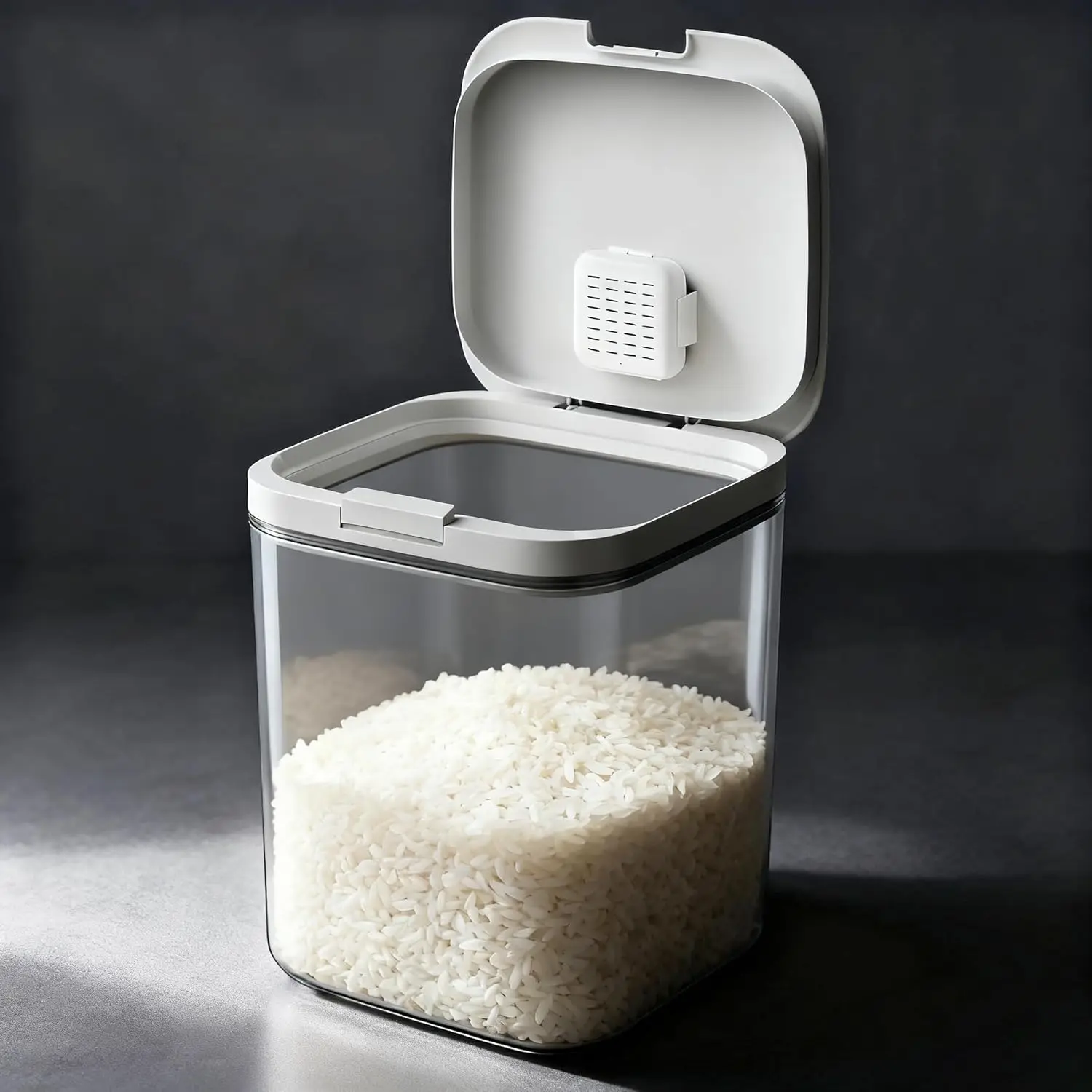 

Flour Container 20LBS - 10L Rice Storage Bin for Kitchen Pantry Organizatio