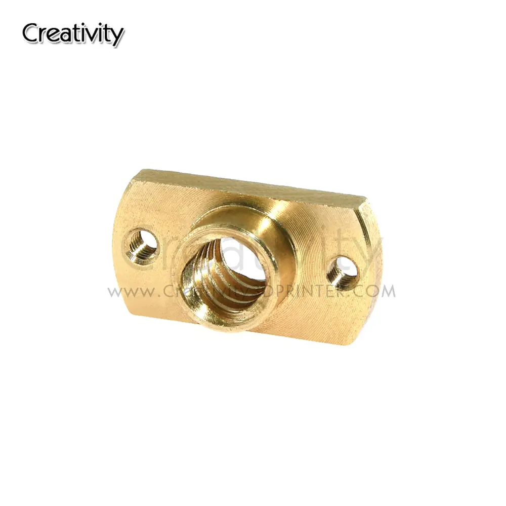 Creativity 1PCS 3D Printer Nut T type anti-backlash nut block T8 screw 8mm screw lead 2mm 8mm