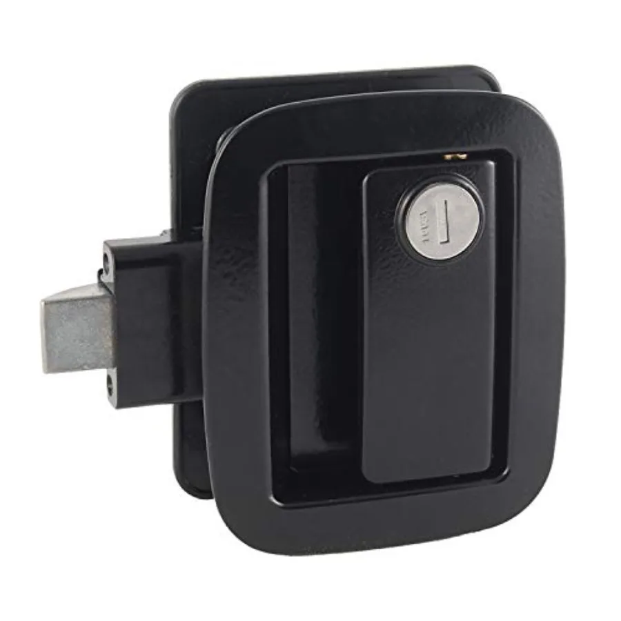 

Bauer Horse Trailer Lock for left-hand application, durable black metal construction, weather-resistant finish, secure locking