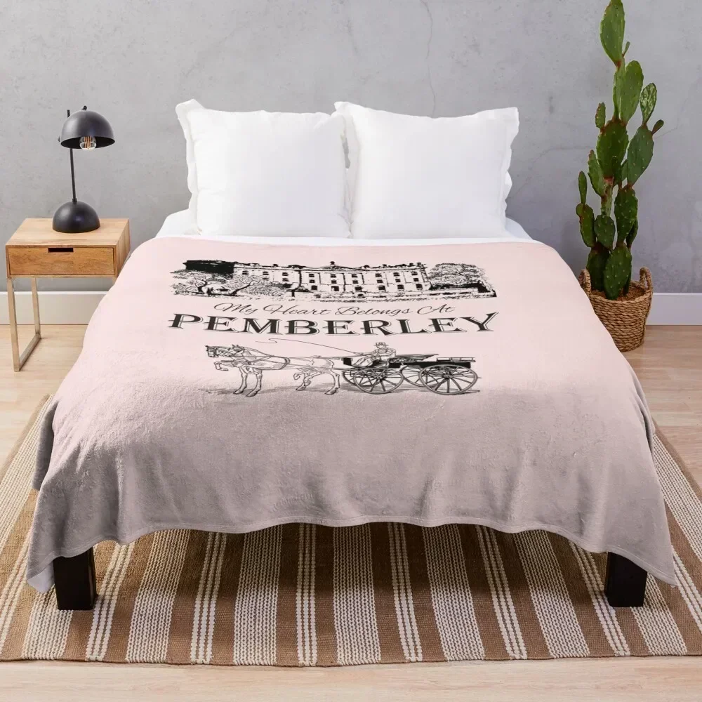 

Jane Austen Pemberley Book Club Mr. Darcy Fans Literary Quotes Gifts Throw Blanket Decorative Soft Throw Blanket for Couch Sofa
