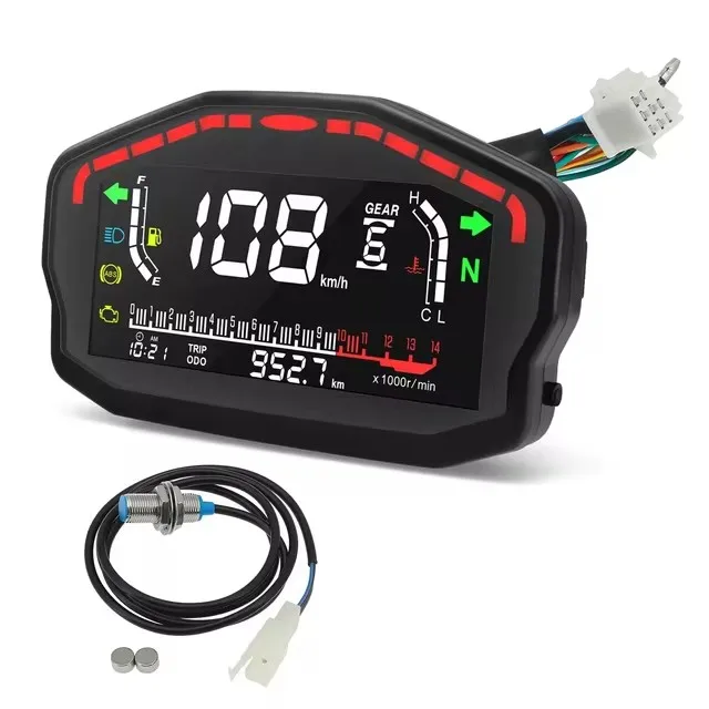 

Universal Motorcycle Speedometer Digital Odometer Backlight Moto Dashboard