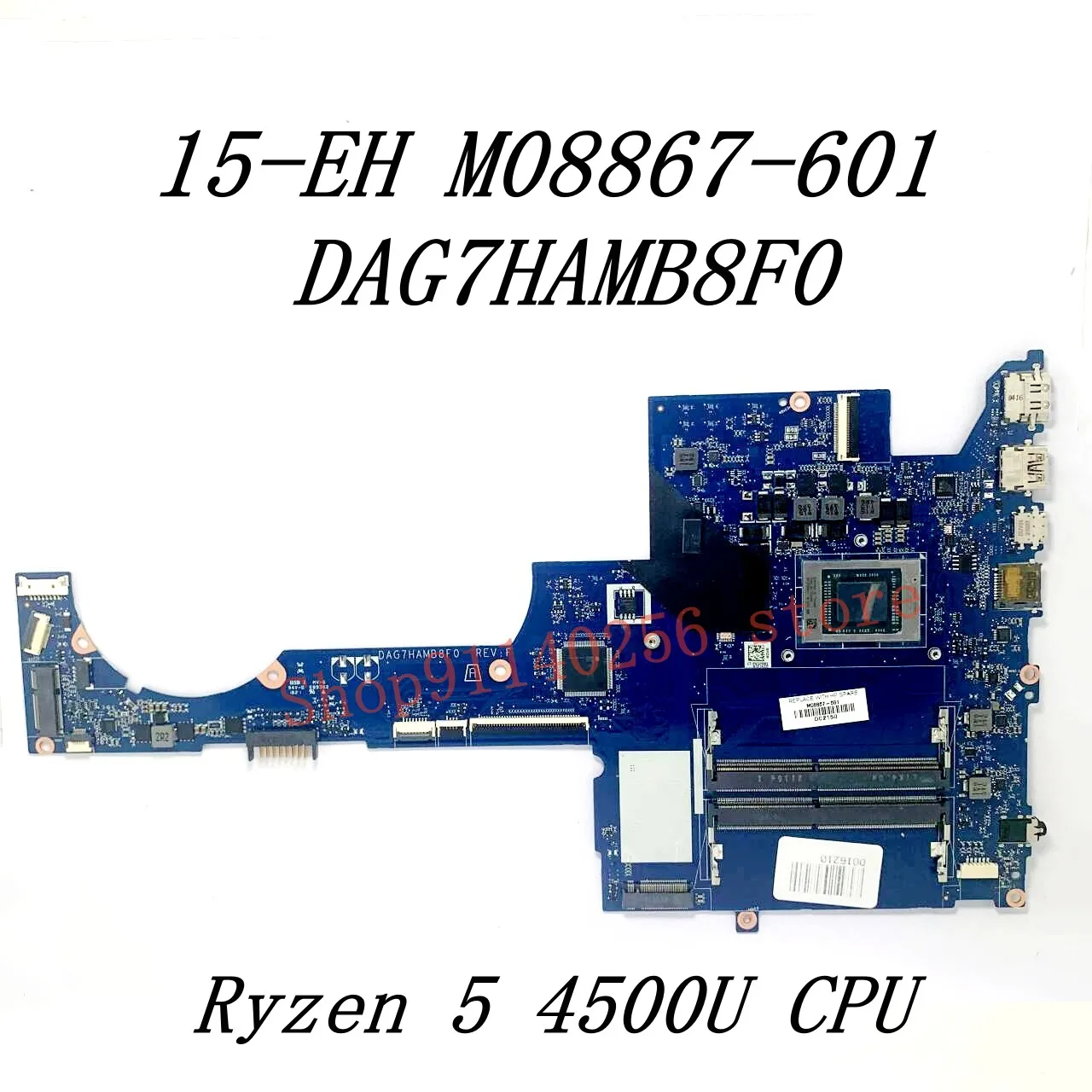 Mainboard M08867-601 M08867-001 For HP 15-EH Laptop Motherboard DAG7HAMB8F0 With R5 4500U / R7 4700U / R7 5700U CPU 100% Test OK