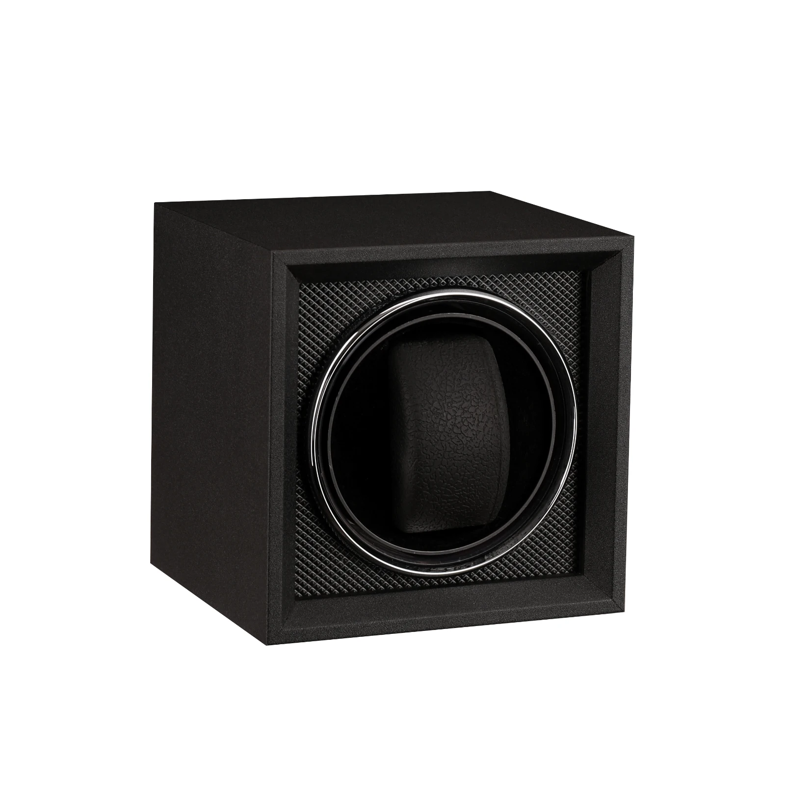 2024 New Embers Matte Black 1 2 Slots Watch Winder Wooden Shaker Watch Box Automatic Winder Storage Case Mabuchi Motro