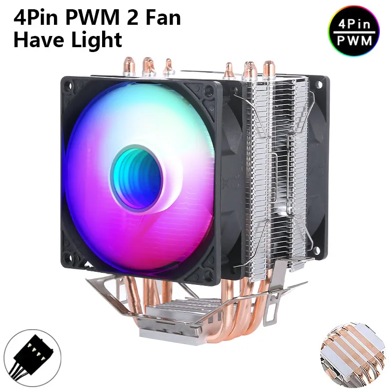 Variant: 4Heat pipes 2Fan4pin