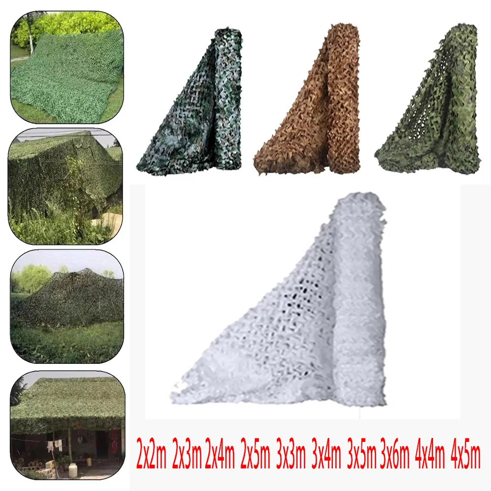 

Woodland Camouflage Net for Outdoor Camping, Hunting Training, Car Shade Camouflage Net, 2x 3M, 2x 4m, 2x 5m, 3x4m, 3x5m