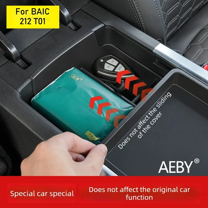 

For BAIC 212 T01 2024-2025 Center console storage box,Armrest Storage Box Center Console Organizing Tray,Anti-slip,Car interior