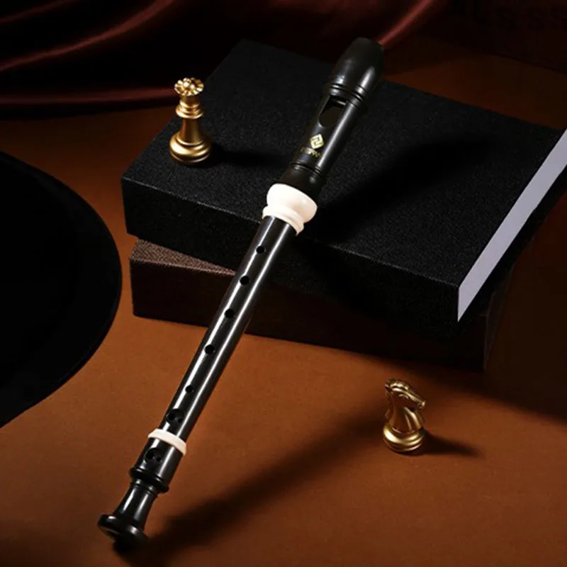 8 Hole Recorder Student Adult Resin Adjustable Recorder Detachable Portable Vertical Flute Professional Woodwind Instruments
