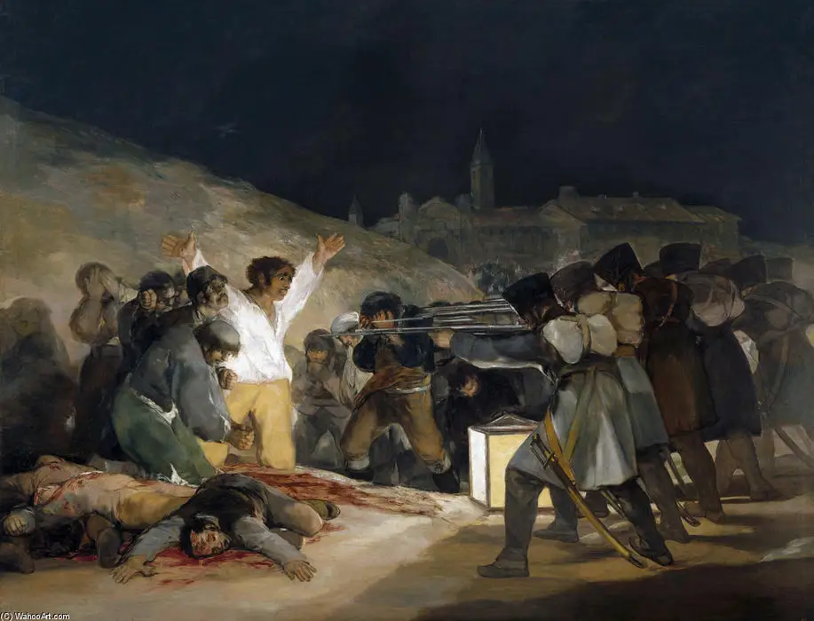 Francisco De Goya colección de obras famosas pintura al óleo arte cartel de seda arte de la pared decoración del hogar