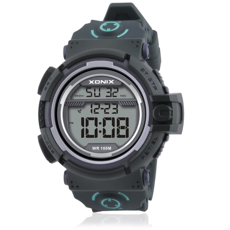 XONIX Waterproof 100M Watch Timing Alarm Alock Hourly Electronic Watch NU