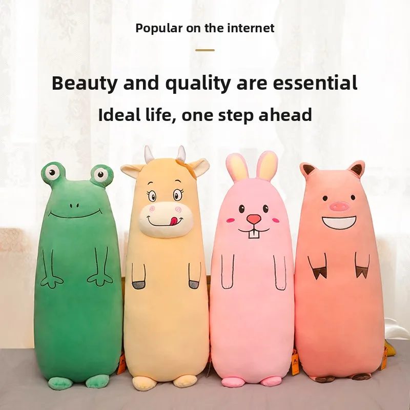 

Мягкая игрушка-подушка в виде мультяшного персонажа для девочек, для сна в общежитии, для обнимания ногами, супермягкая ткань, подарок на день рождения, прикроватная подушка