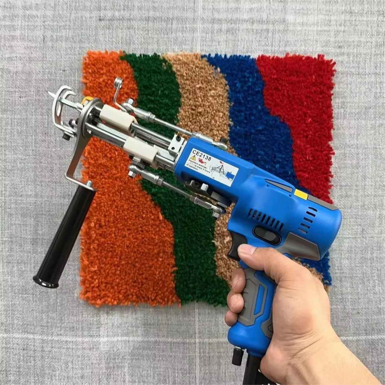 Ak-V Electric Tufting Machine 2 in 1 Carpet Weaving Machine Hand Tufting  Cut Pile Rug Carpet Hand Tufted  for Rug