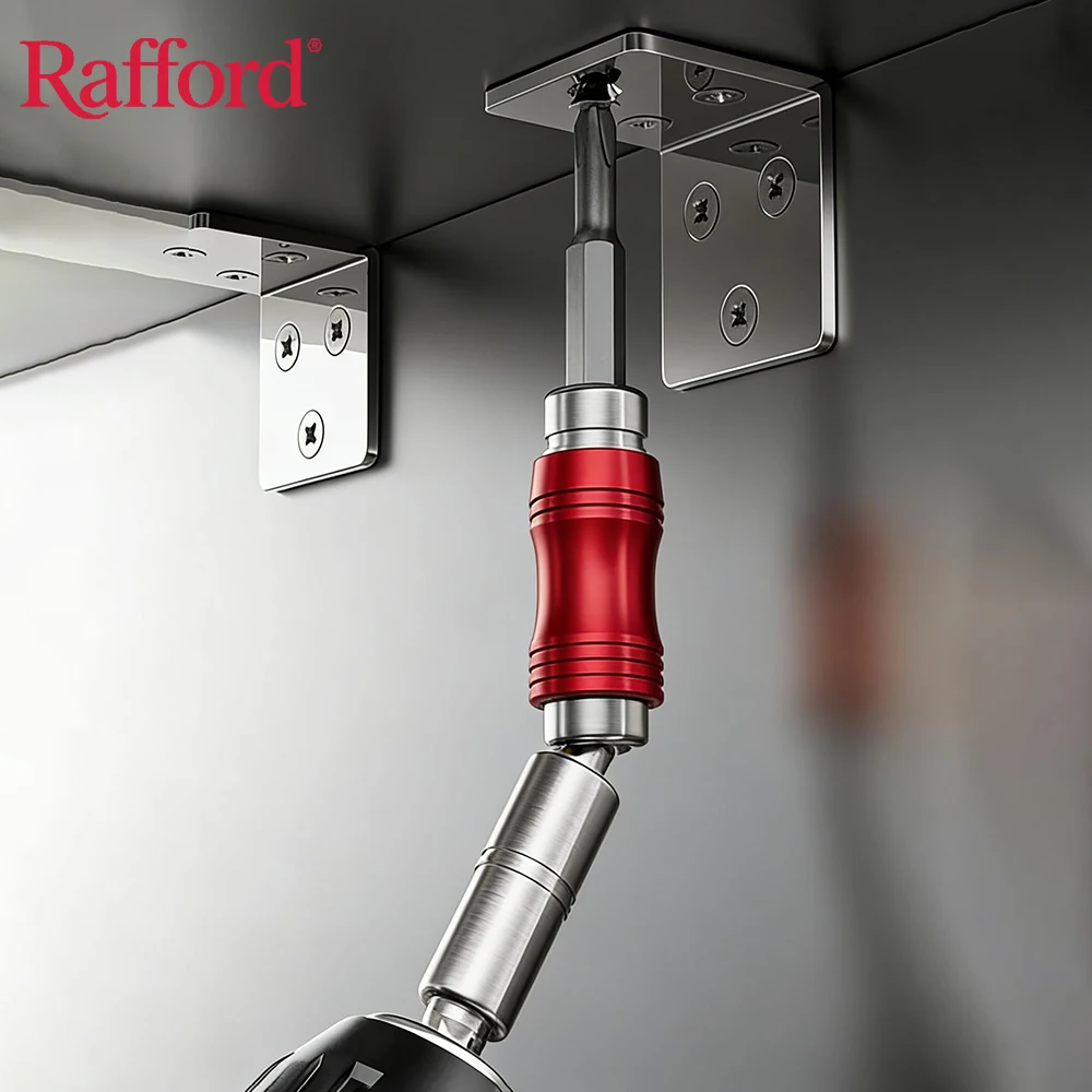 Drill Bit Holder Magnetic Swiveling Bit Tip Holder Set Drill Bit Extension Pivot 1/4 Inch Hex Quick Release Pivoting Screwd