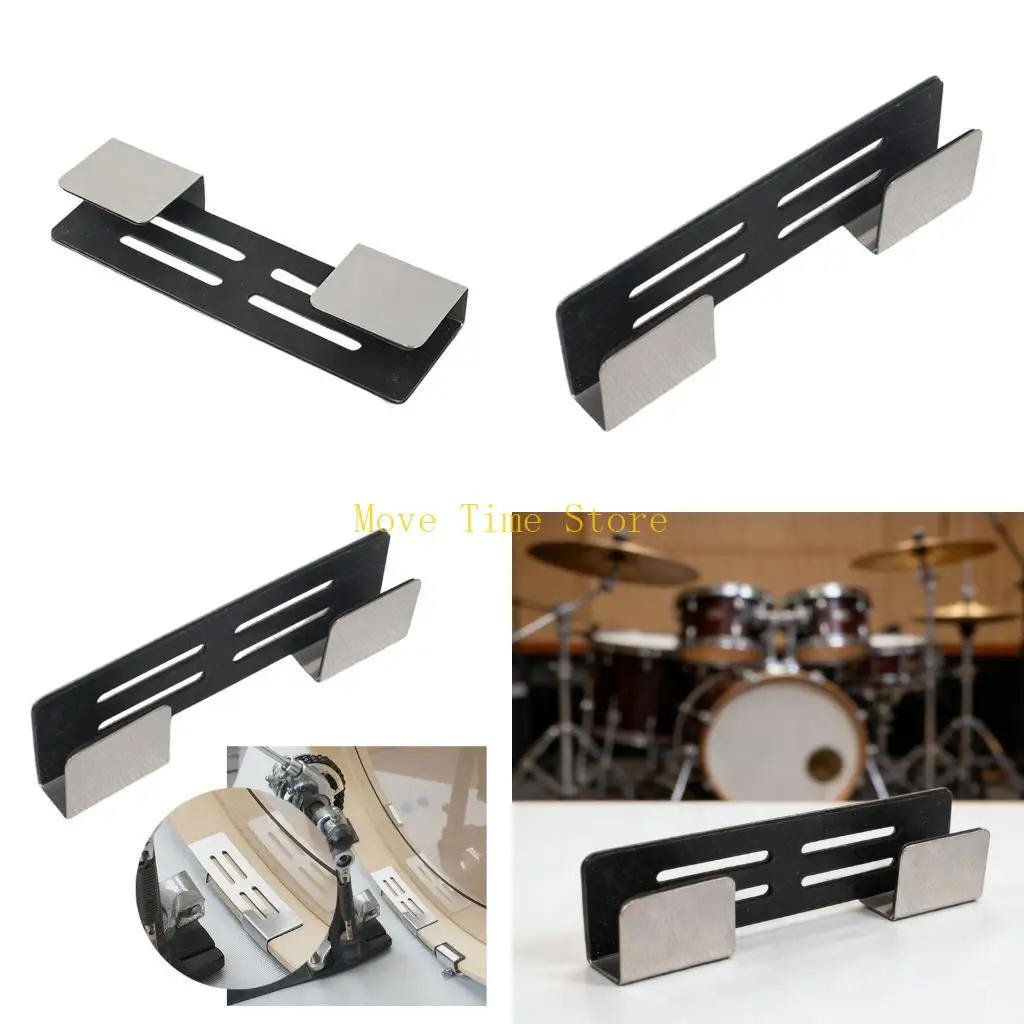 92ME Drum Hoops Protector Replacement Stainless Steel Rims Guard Hoops Protector for Bass Drum Accessories Enduring