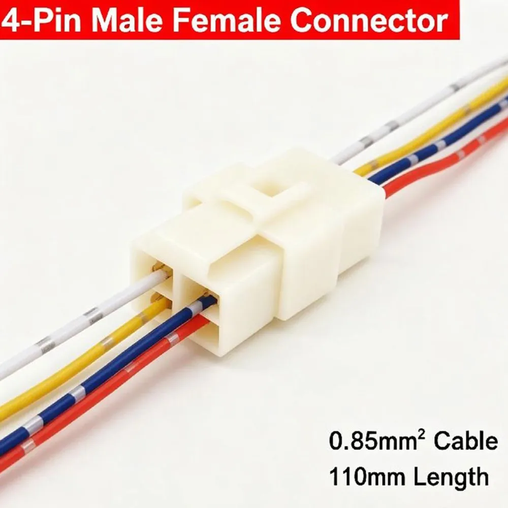 Hot Sale-8-Packs 4-Pin Male/Female Wiring Harness Connectors-Electrical Plugs For Automotive And Motorcycle Wiring Harnesses