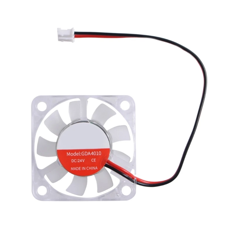 3D Printer Cooling Fan 4010 24V with Hydraulic Bearings and LED Lighting Quiet