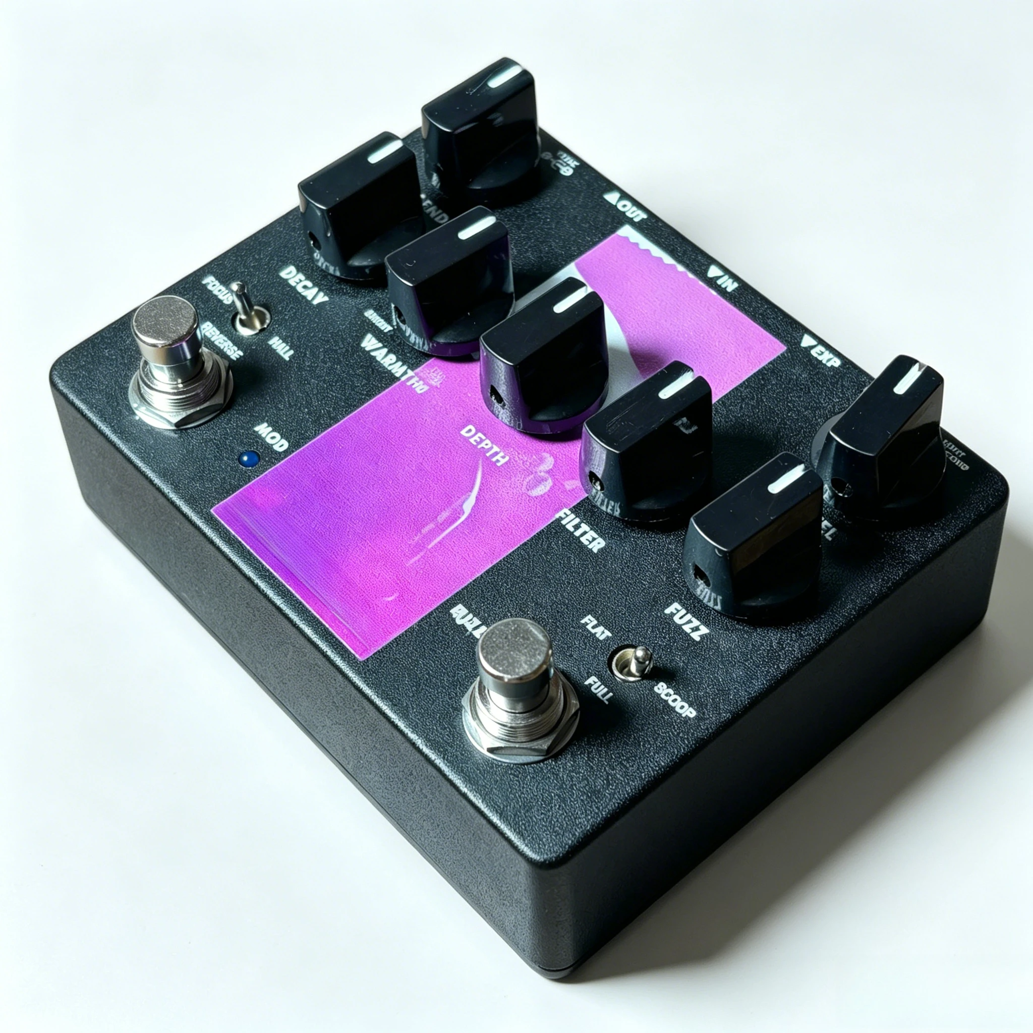 Multi-Knob Control Guitar Effect Pedal, Professional Level Precise Tone Tuning Equipment