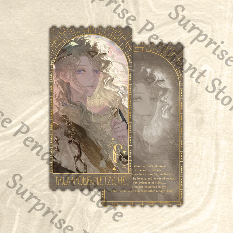 عكس: سلسلة 1999 لعبة ambitus 6 زملاء التخطيط الشخصي شارة صفيح قلادة ورق ملون مستوى مظهر عالي