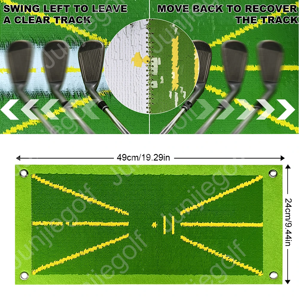 Golf Training Mat For Swing Detection Batting Ball Trace Detection Mat Swing Path Pads Swing Practice Pads Golf Gifts