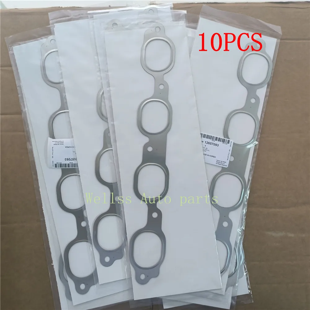 10PCS 12657093 Engine Exhaust Manifold Gasket for Chevrolet GMC 5.3L 6.2L Engine