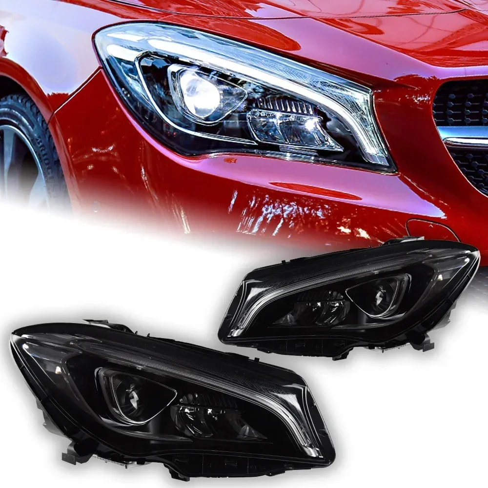 

XDSCar Lights For Benz W117 Headlight Projector Lens Cla-Class Cla180 Cla200 CHead Lamp LED Headlights Drl Automotive Accessorie