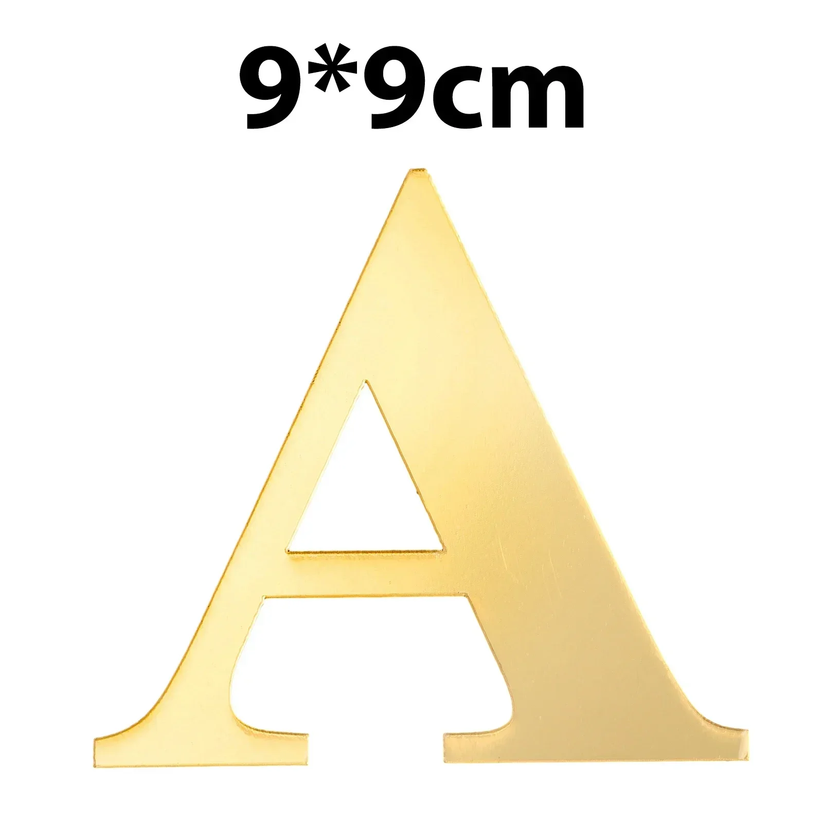 Acrylic Mirror Wall Sticker Party Decor Self-adhesive Alphabet Stickers Background English Letters Wall Decoration