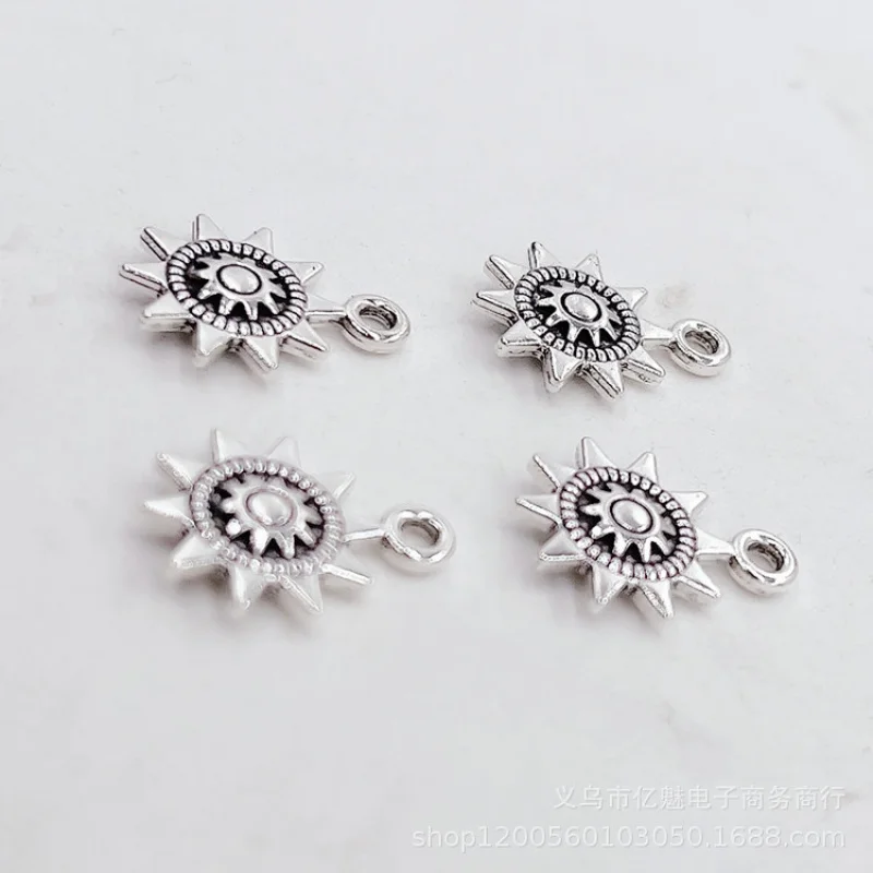 Factory Direct Sales100Pieces diy Ornament Double-sided Sun Pendant Handmade Bracelets Earrings Necklaces