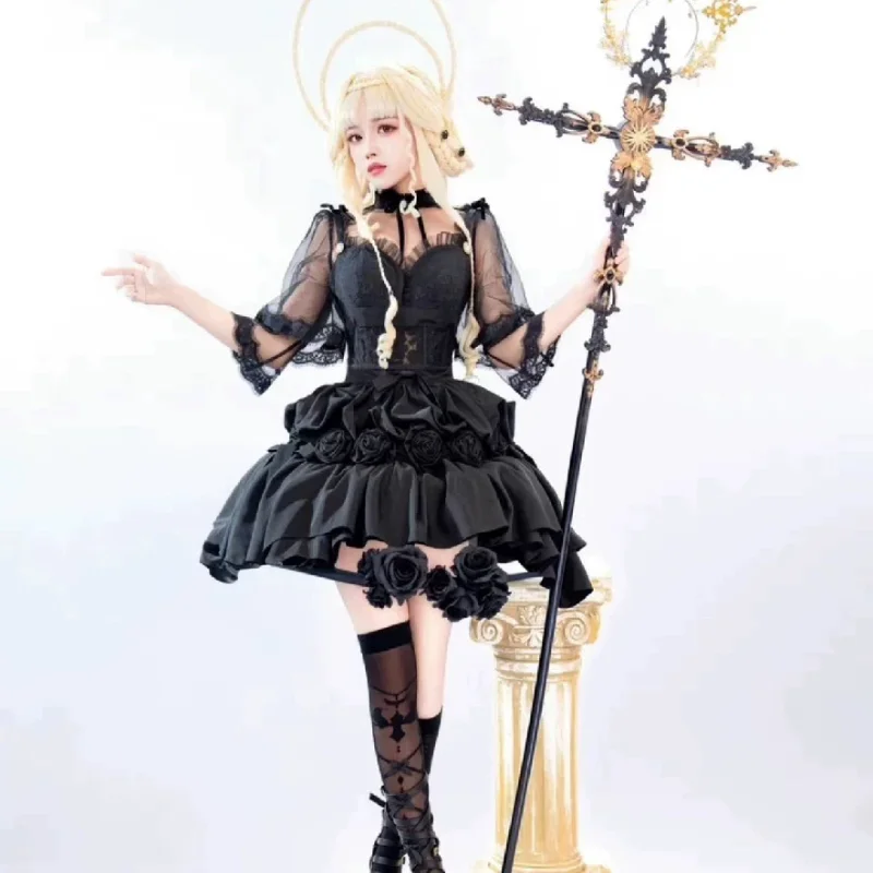 Lolita scepter tea party cane cross oversized prop