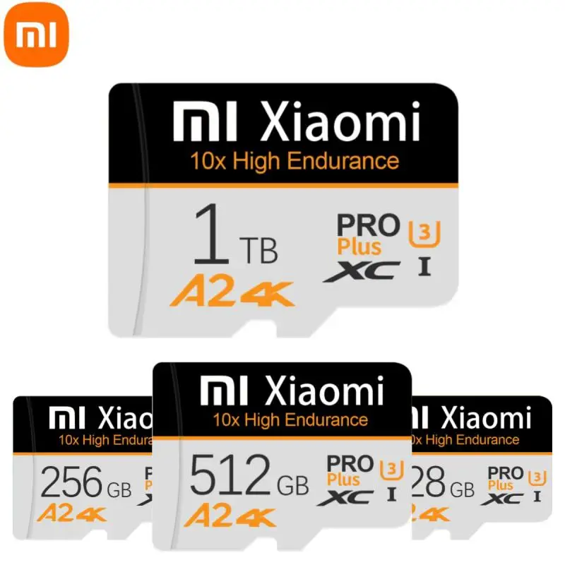 Mijia Xiaomi 1TB 2TB Micro TF SD Card 256GB Micro TF/SD Card Class 10 High Speed SD Memory Card 128GB Flash TF Card For Tablet