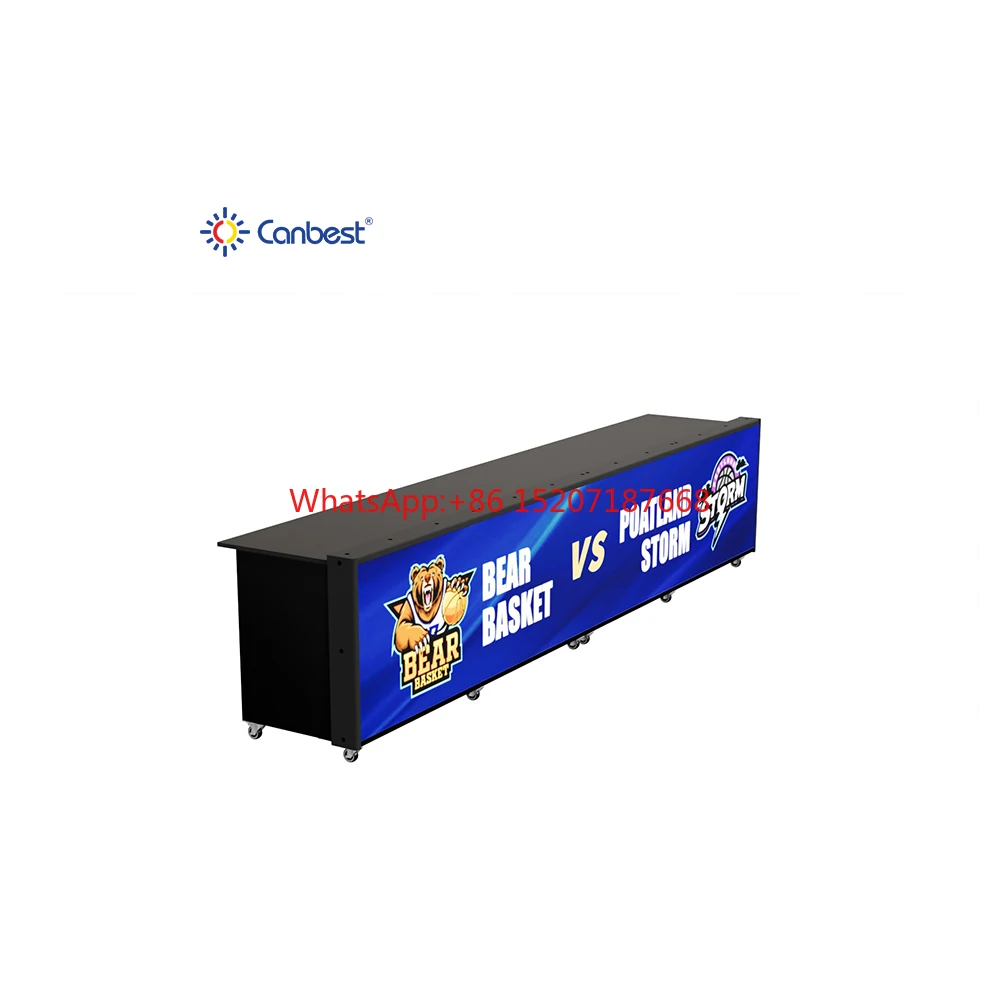 

Digital Led Scorers Tables P3.9 3M 6M 9M 12M Complete Kit Sideline Display Screen for Basketball Stadium Gym Sports Game