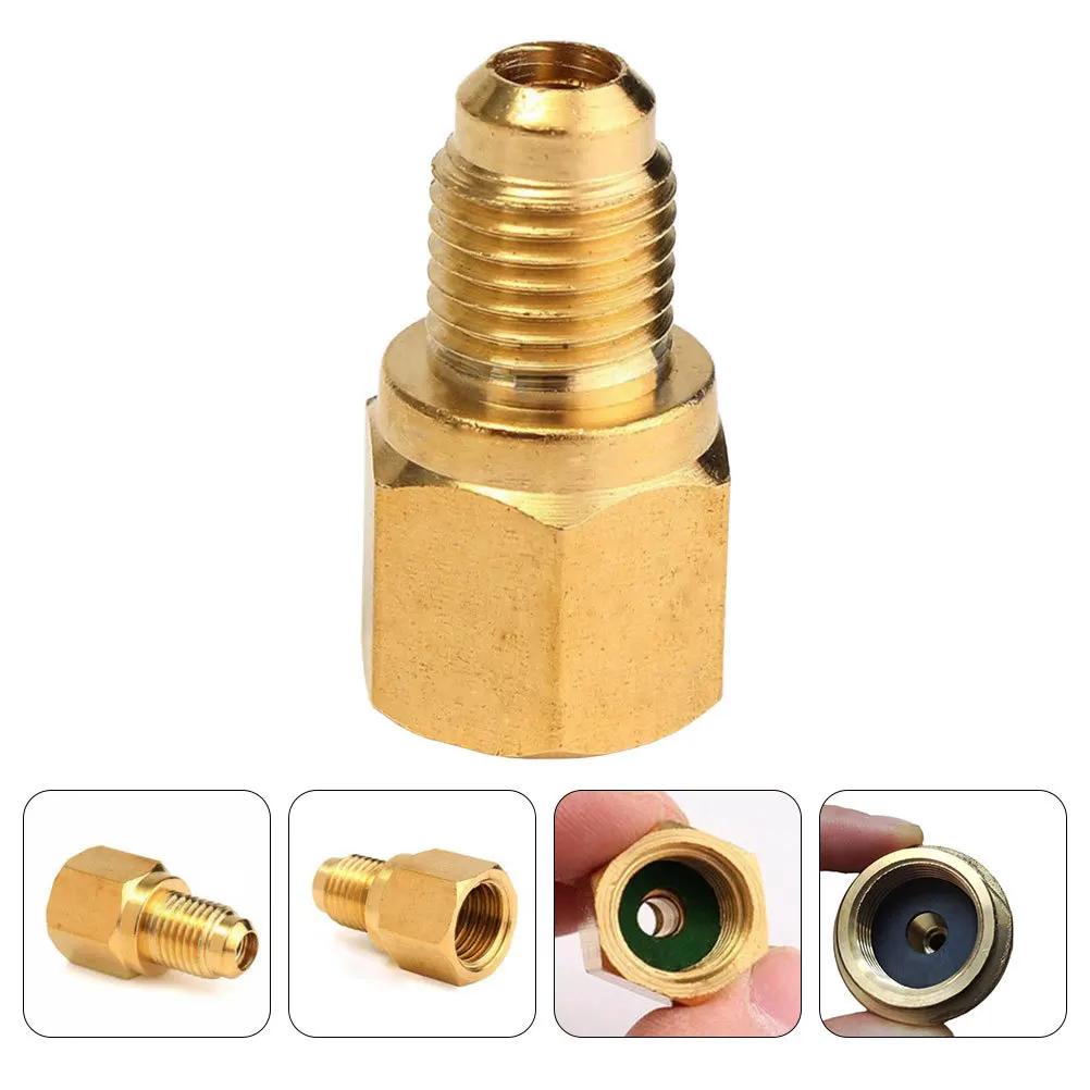 

Air Conditioning 1/4 Inch External To 1/2 Inch Internal Fitting For Car Ac Refrigerant Adapter Kit Vacuum Pump Adapter