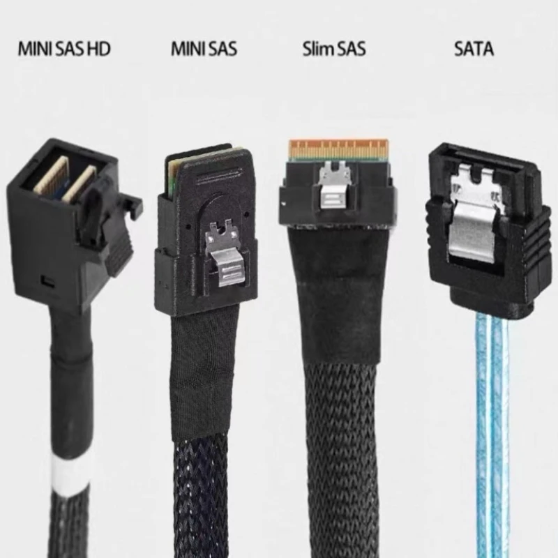Wiring Harness Cable SFF 8087 To 4 SFF -8482 Large 4PIN 15pin Power Hard Disk Data Cable SFF-8087 Host To 4 SAS 29Pin SFF8482
