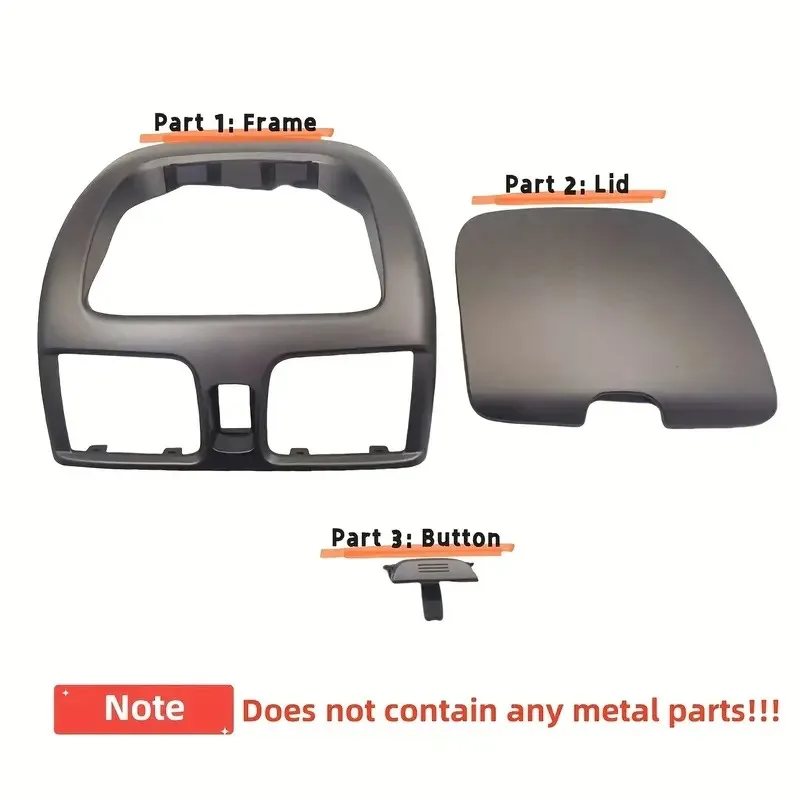 For Nissan Sentra Sunny Center Dash Air Vent Cubby Storage Hazard Switch 682605M002 Central Dashboard Air VentOutlet