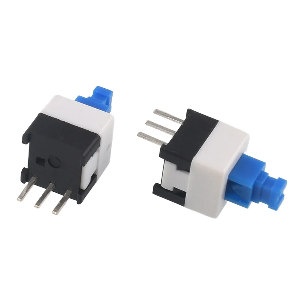 100pcs Self-Locking 7x7mm Tactile Switches Compatible with Through-Hole and Mount Assembly Processes for Production Use