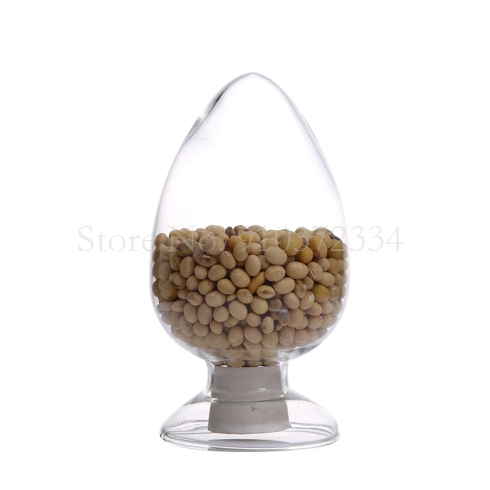 1pcs 125ml 250ml 500ml Lab Conical sample glass bottle exhibit showing Conical flask with rubber stopper