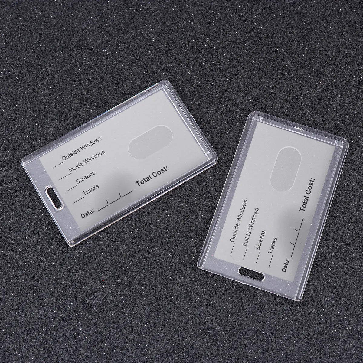 6Pcs Acrylic Badge Card Holder For Conference Name Badge Office Worker Vertical Id School Travel Soft