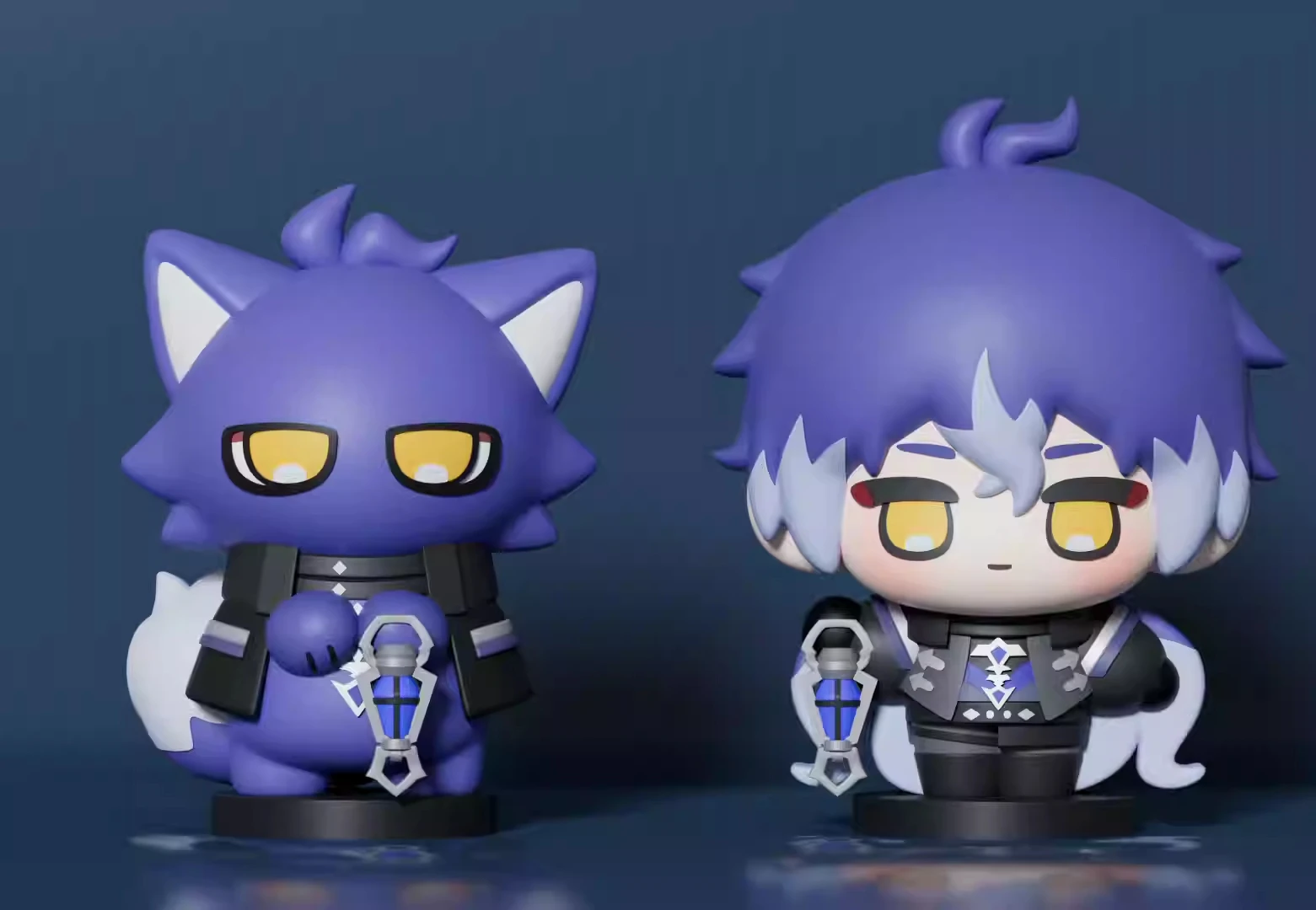 Presale miHoYo لعبة Genshin تأثير Flins 8 سنتيمتر بولي كلوريد الفينيل سطح المكتب حلية ختم أنيمي اكسسوارات الدعائم الكرتون تأثيري هدايا الهالوين #1