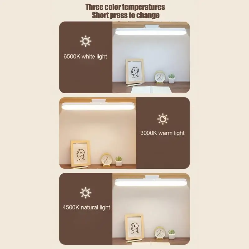 Under Cabinet Light Rechargeable Under Cabinet Light Adjustable Angle Lamp Dimmable Illumination For Living Room Study Room