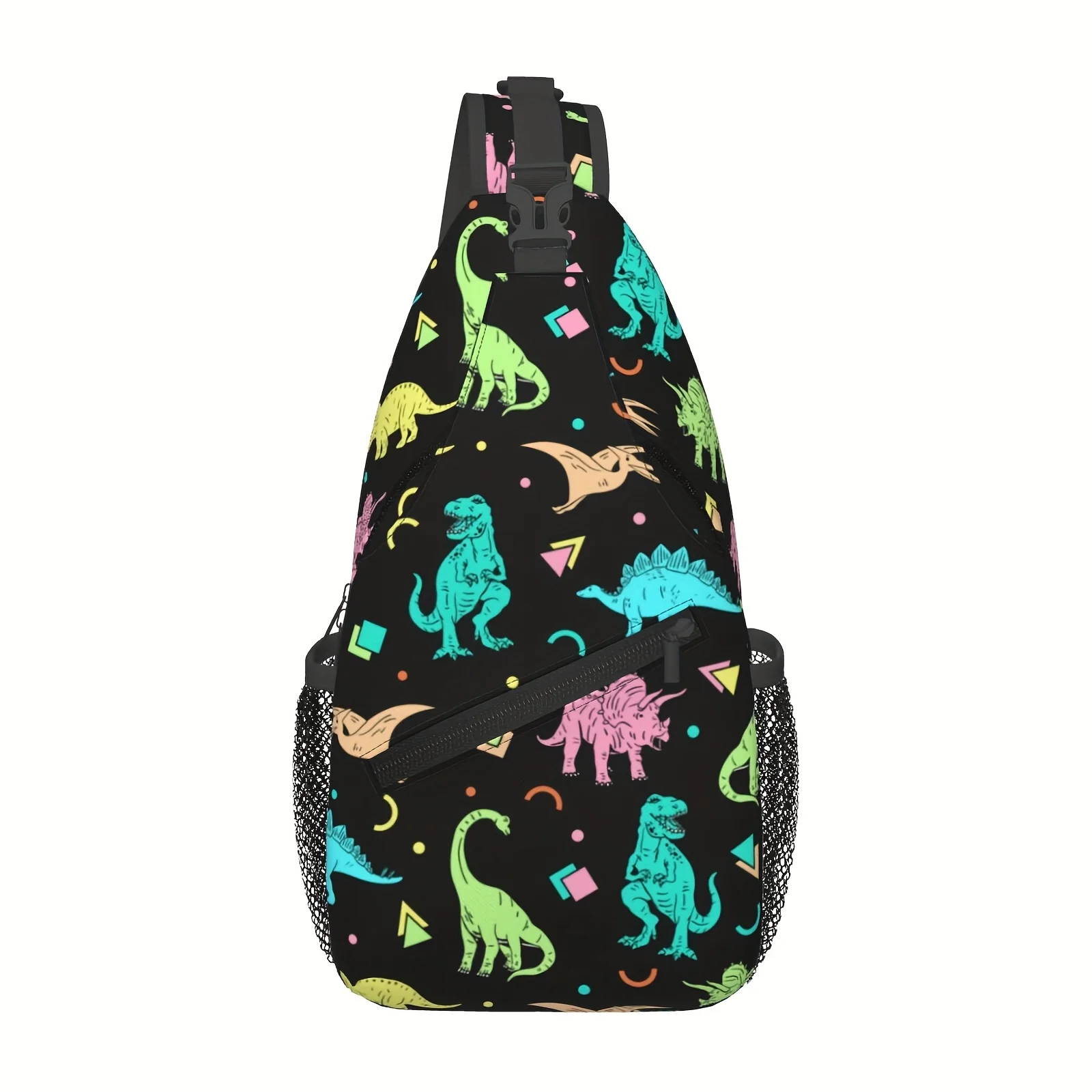 

Colorful Cartoon Style Dinosaur Crossbody Chest Bag Shoulder Bag Folding Large Capacity Fashion Durable For Shopping Work