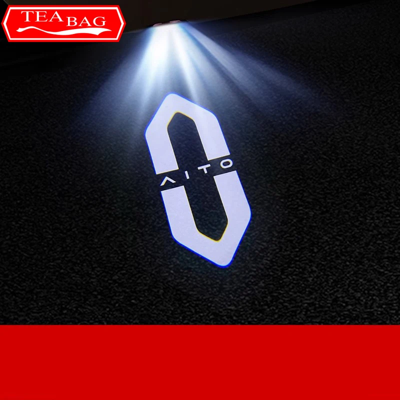 For Aito M5 M7 M9 2024 2023 2022 Car Styling Door Welcome Light Projection Laser Ambient Light Auto ModifiedAccessories