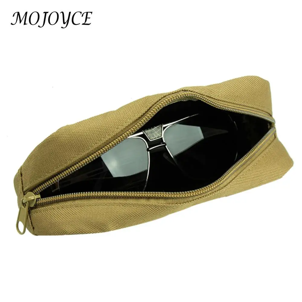 Outdoor Jacht Zonnebrillenkoker Militaire Molle Pouch Taille Hangende Bril Opbergdoos 600D Nylon Harde Brillentas