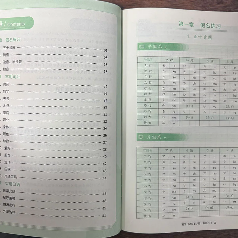 Complete Japanese Beginner Kit: 50 Syllables Copybook for Effective Self-Study and Handwriting Improvement