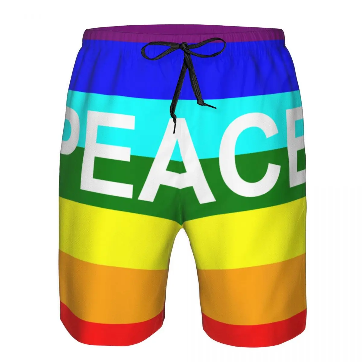 

Men's Swim Shorts Summer Swimming Trunks Beach Surf Board Male Clothing Pants Peace