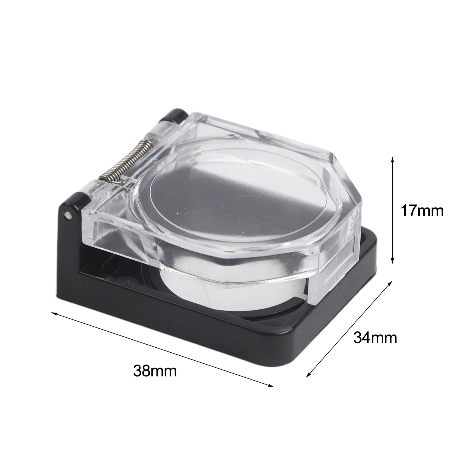 22mm Switch Cover Push Button Protective Cover For Child Safety Clear And Black Design Installation Without Tools